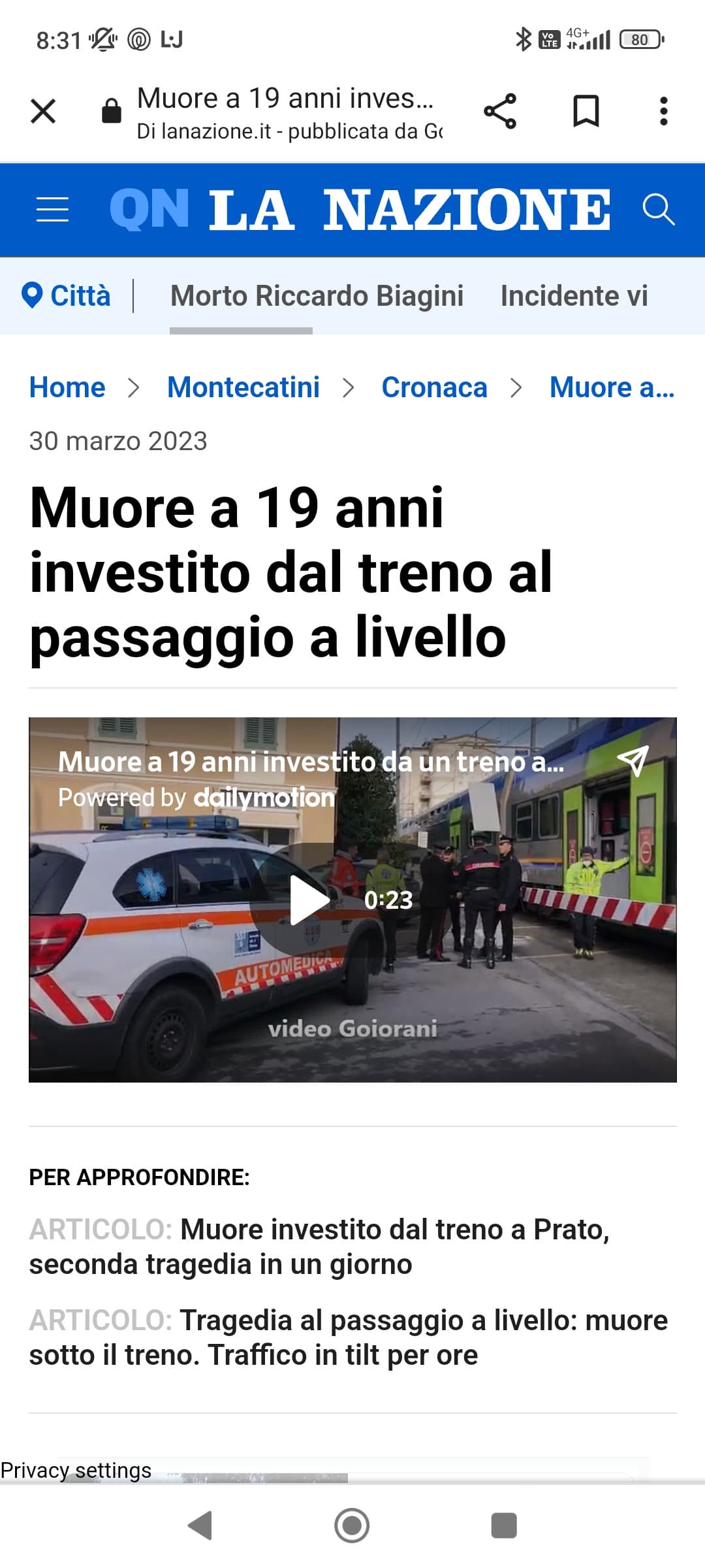 Pov: sei toscana e questo è il 4 in 2 mesi, tutti sotto ai treni 