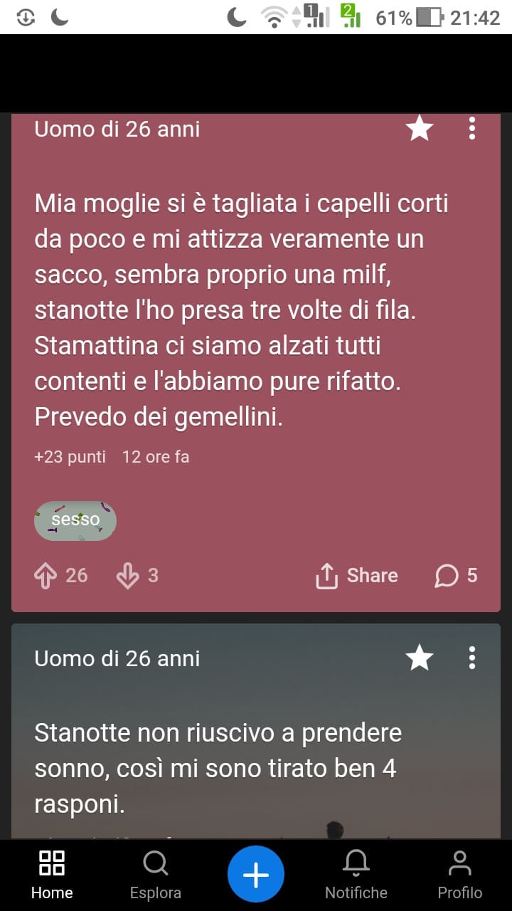 Sogno vs realtà.