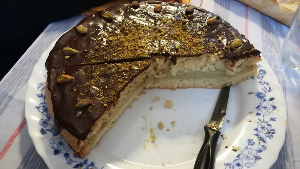 Torta pistacchio e cioccolato! ?