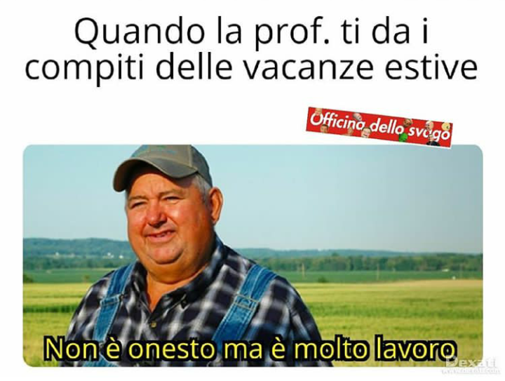 Troppi compiti delle vacanze per i miei gusti 