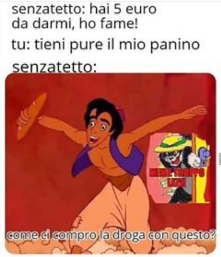 Il meme non è mio. L'ho preso dalla pagina Insta @meme_troppo_lezzi (seguitelo). 