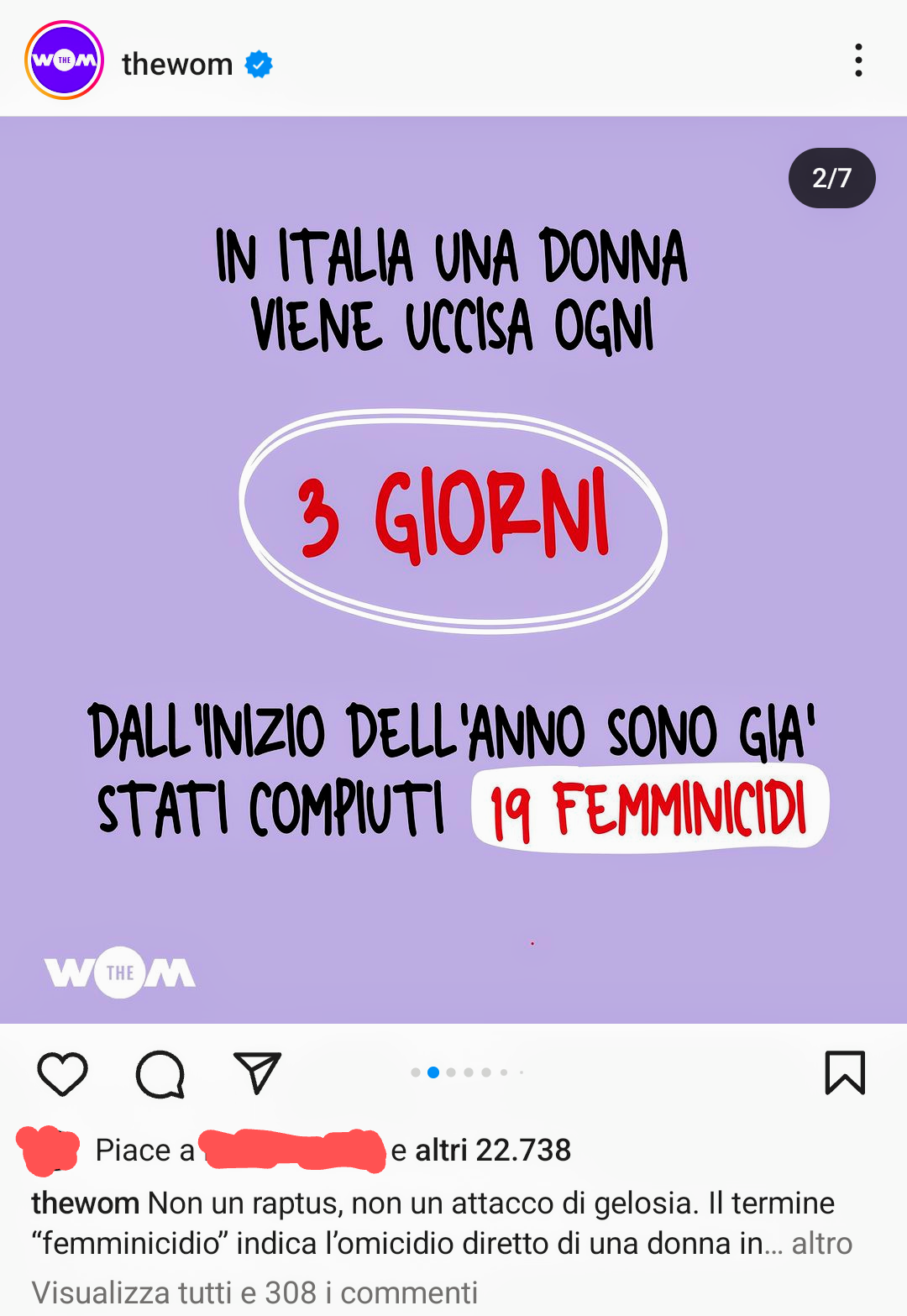 Qualcosa non torna, com'è matematicamente possibile commettere 19 femminicidi in 6 mesi se ne avviene una ogni 3 giorni?