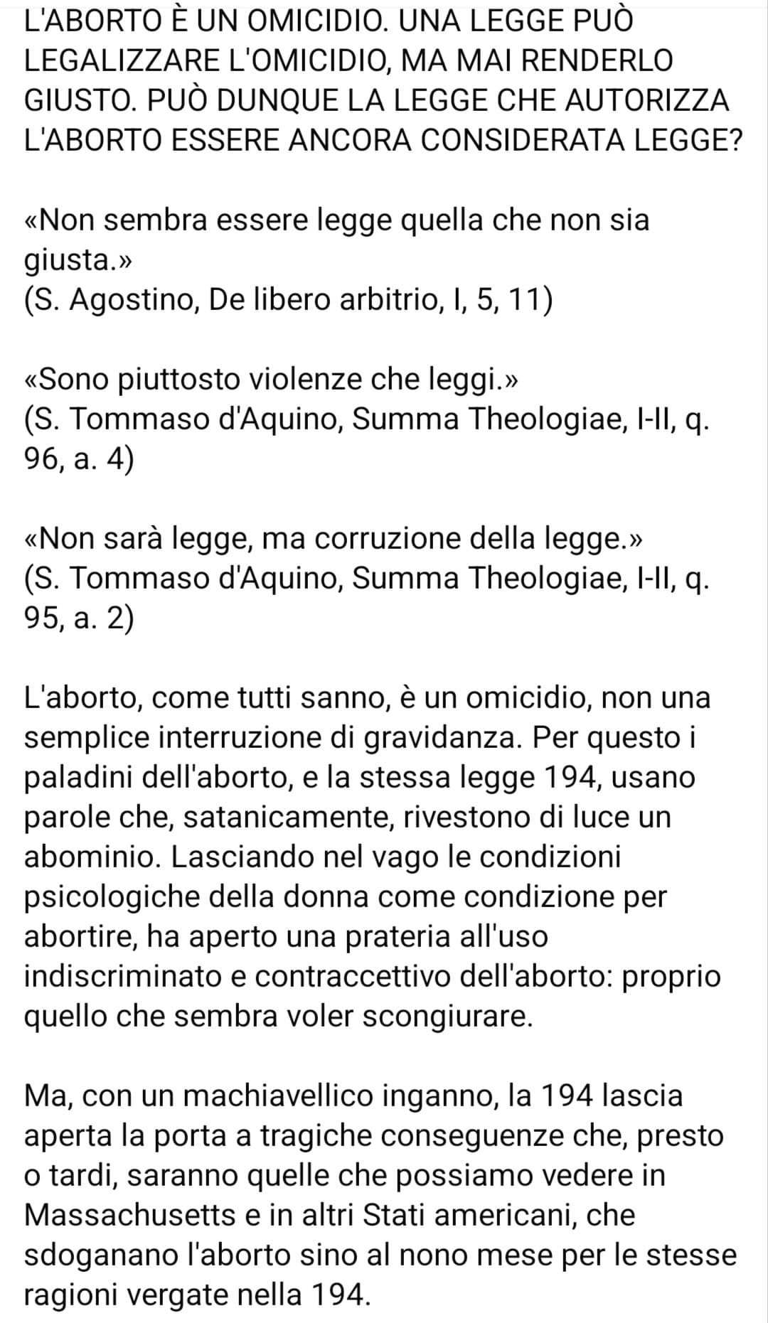Grazie Dottori della Chiesa.