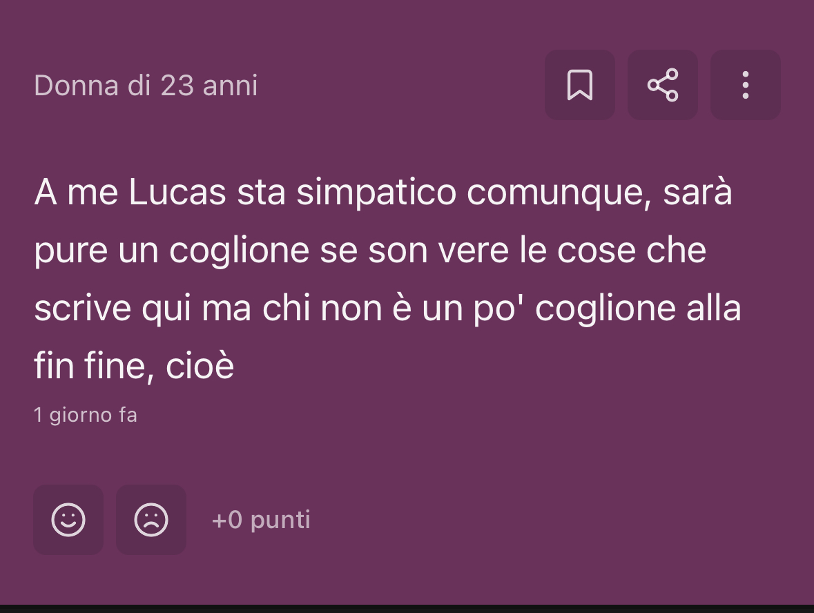 se non sei @lsp no grazie 😭