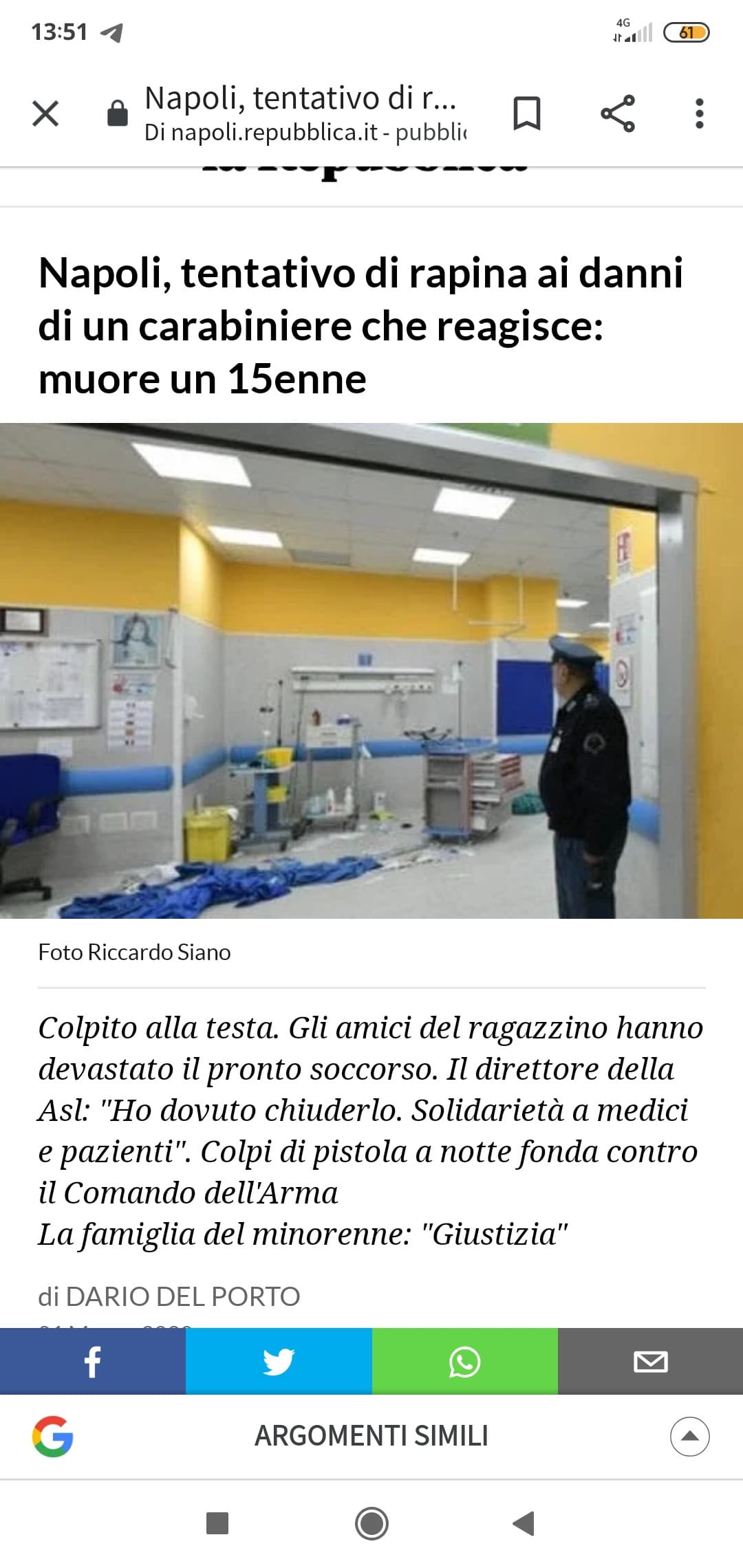 Ha solo fatto bene a sparagli cazzo