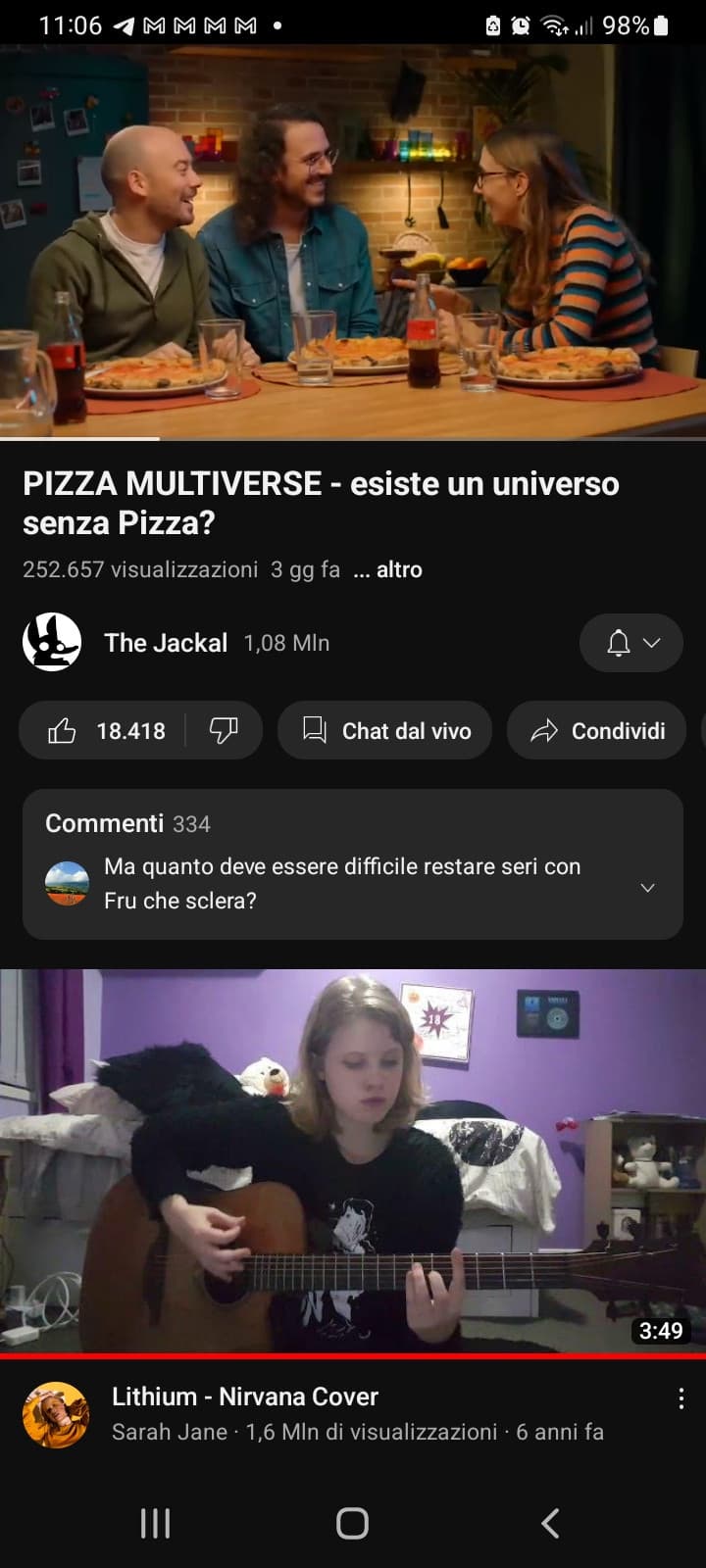 Perché il mio capo condivide i the jackal nelle storie whatsapp?