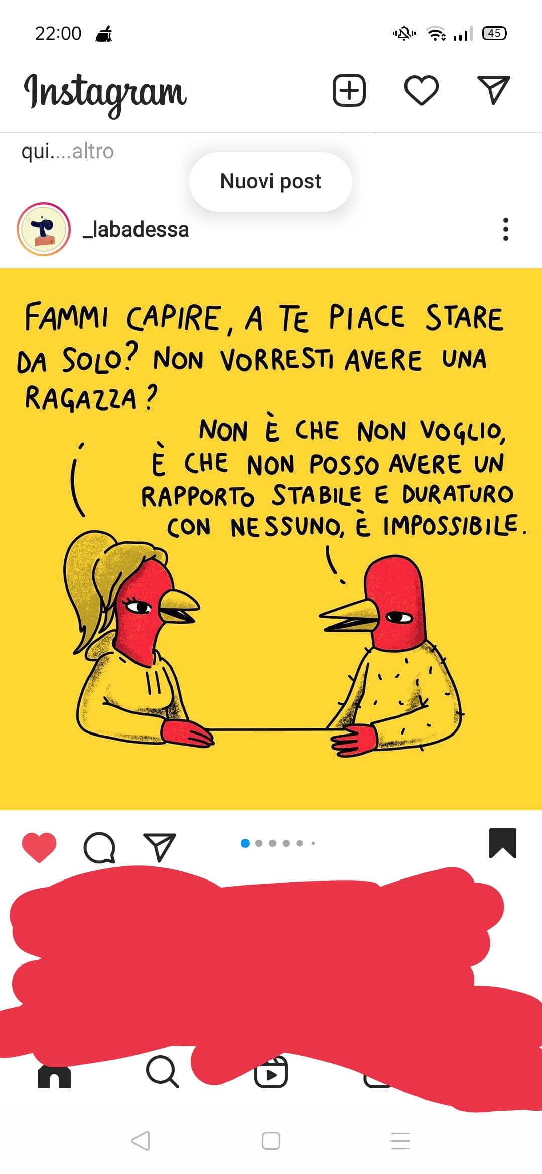 Dal profilo Instagram di Mattia Labadessa, un bravissimo fumettista napoletano. (Leggetelo tutto)