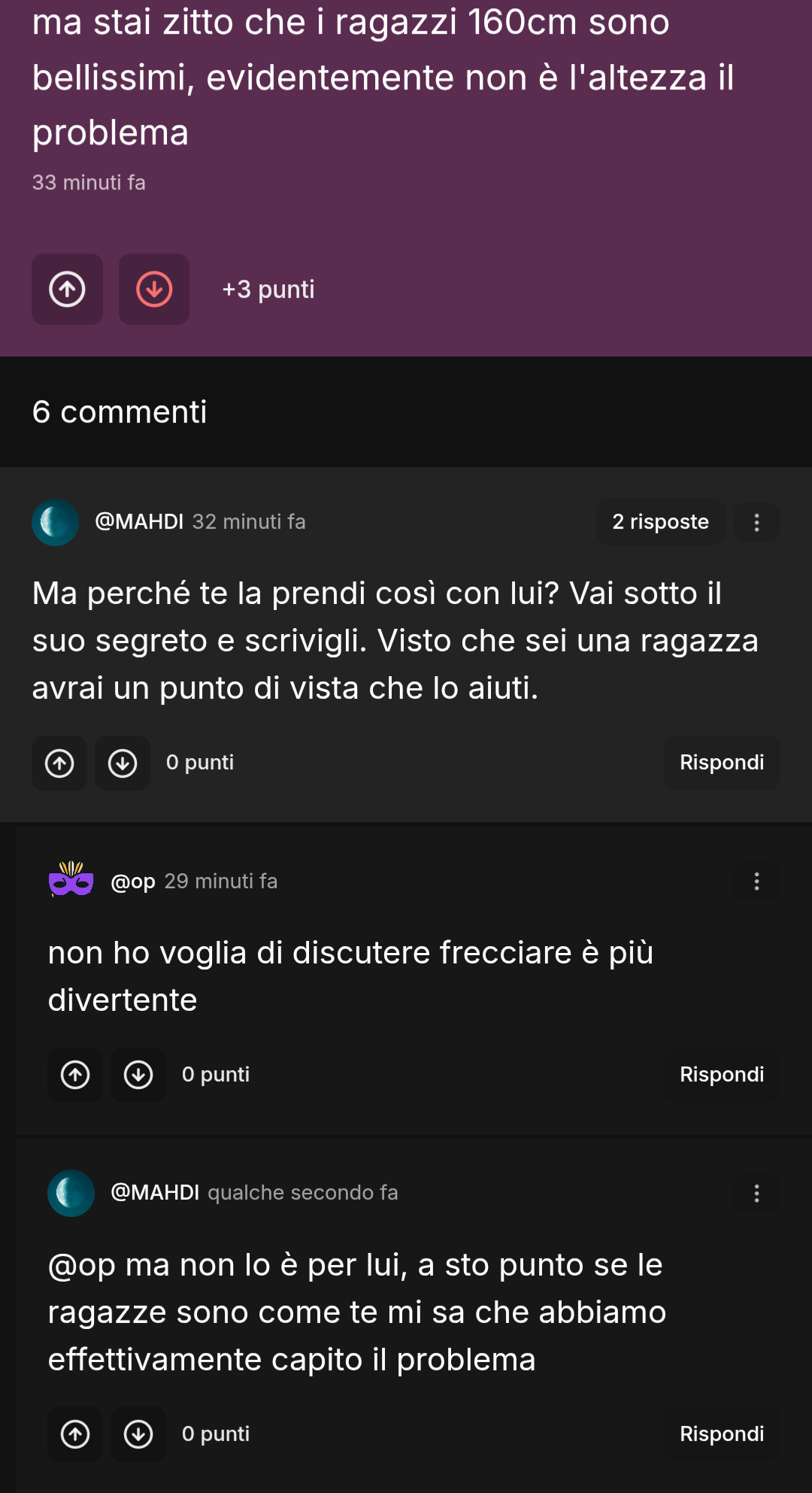 Se è questo il vostro atteggiamento allora si, non è colpa dell' altezza sua