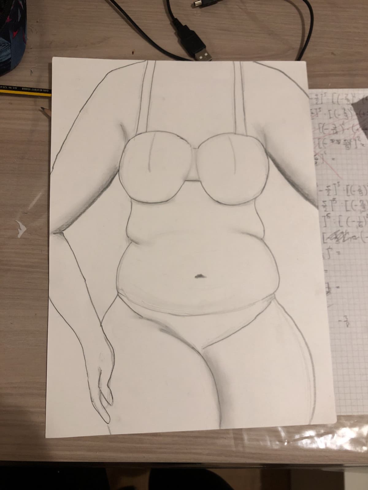 È più brutto di quello di ieri, ma è la prima volta che provo a disegnare un corpo paffuto 