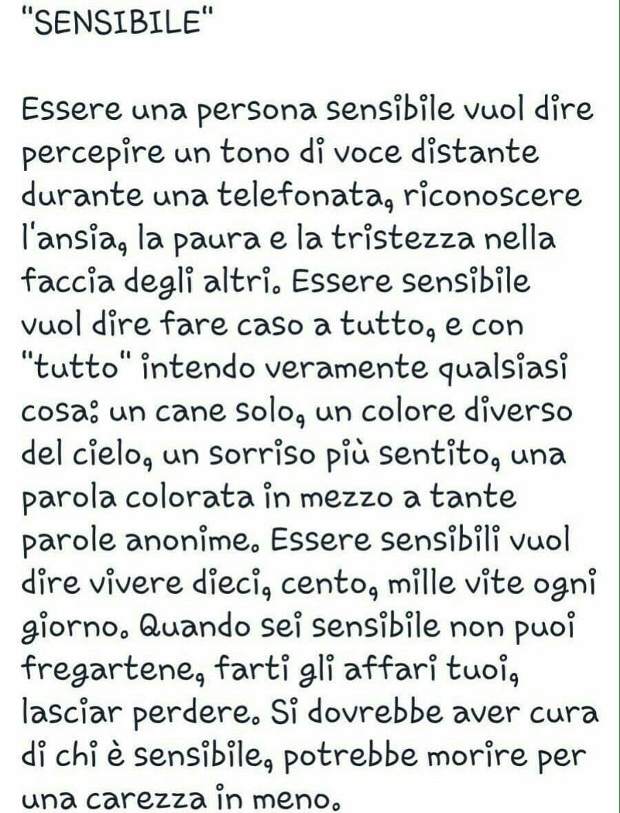 Io sono sensibile❤️ Però nessuno lo sa a parte le persone di cui mi fido e voi di insegreto