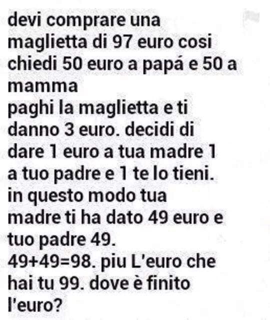 Vediamo in quanti la indovinano.