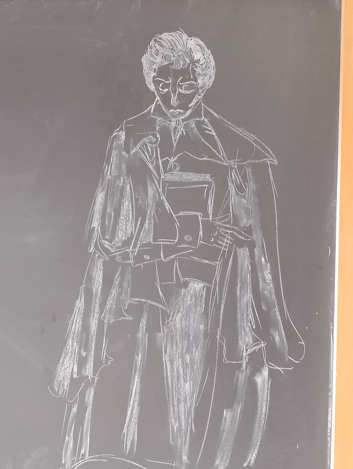 La prof di pittorico vuole che dopo il disegno che sto finendo faccio un disegno ispirato da un testo scritto 