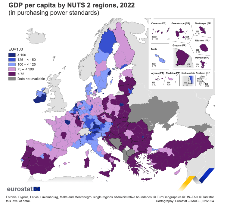 La "poverissima" Italia.