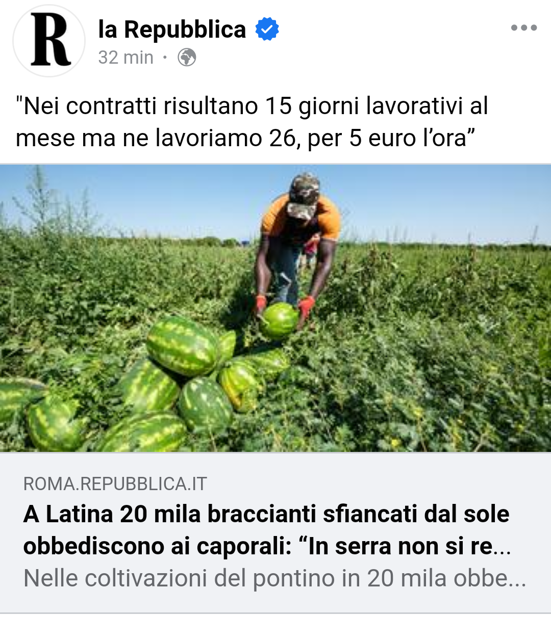 Servono migranti perché non riesco a trovare personale. Cit.