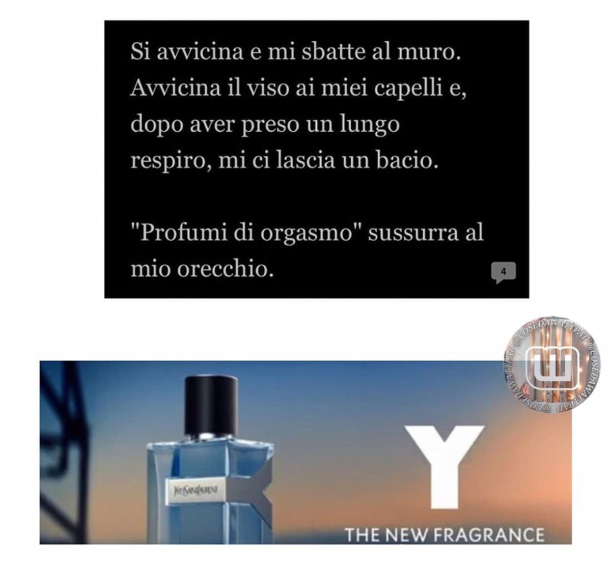 Sto cercando di convincermi che sto ridendo per questo meme solo ed esclusivamente perché sono stanca...