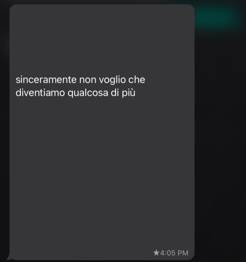 il messaggio che ha fatto piu male.