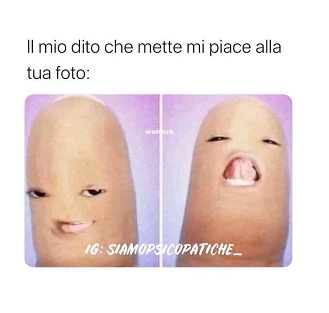 È proprio il mio dito 