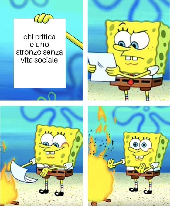 Che tristezza la gente che non capisce la differenza tra offendere e criticare