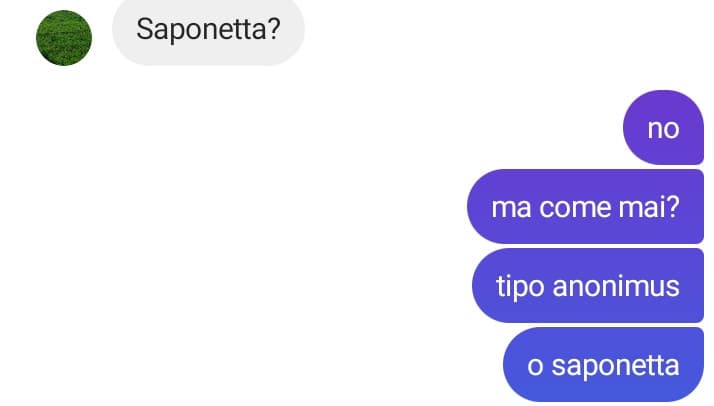 e non dirò mai e poi mai a nessuno....
