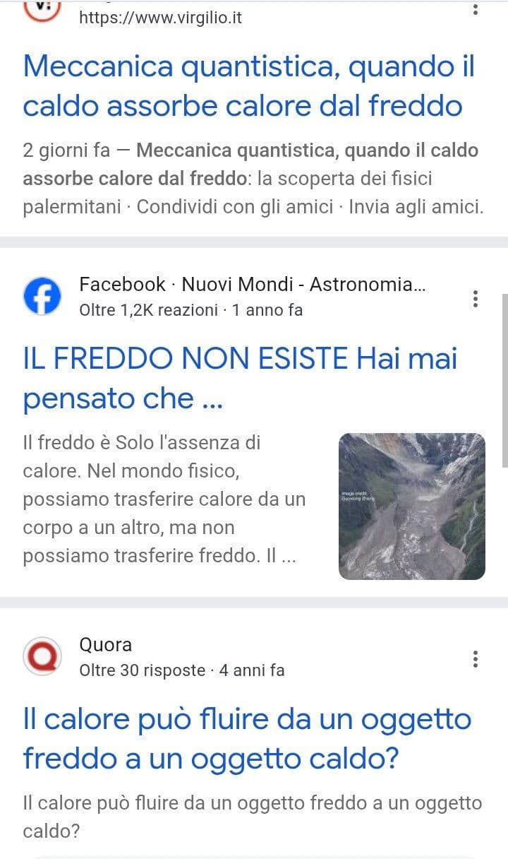 Ma che significa? Allora il caldo è solo l'assenza del freddo. Ma questi fanno sul serio? Meglio davvero tiktok. 