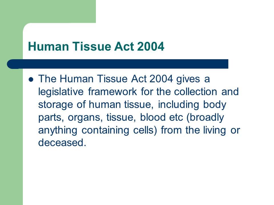 Human Tissue Act