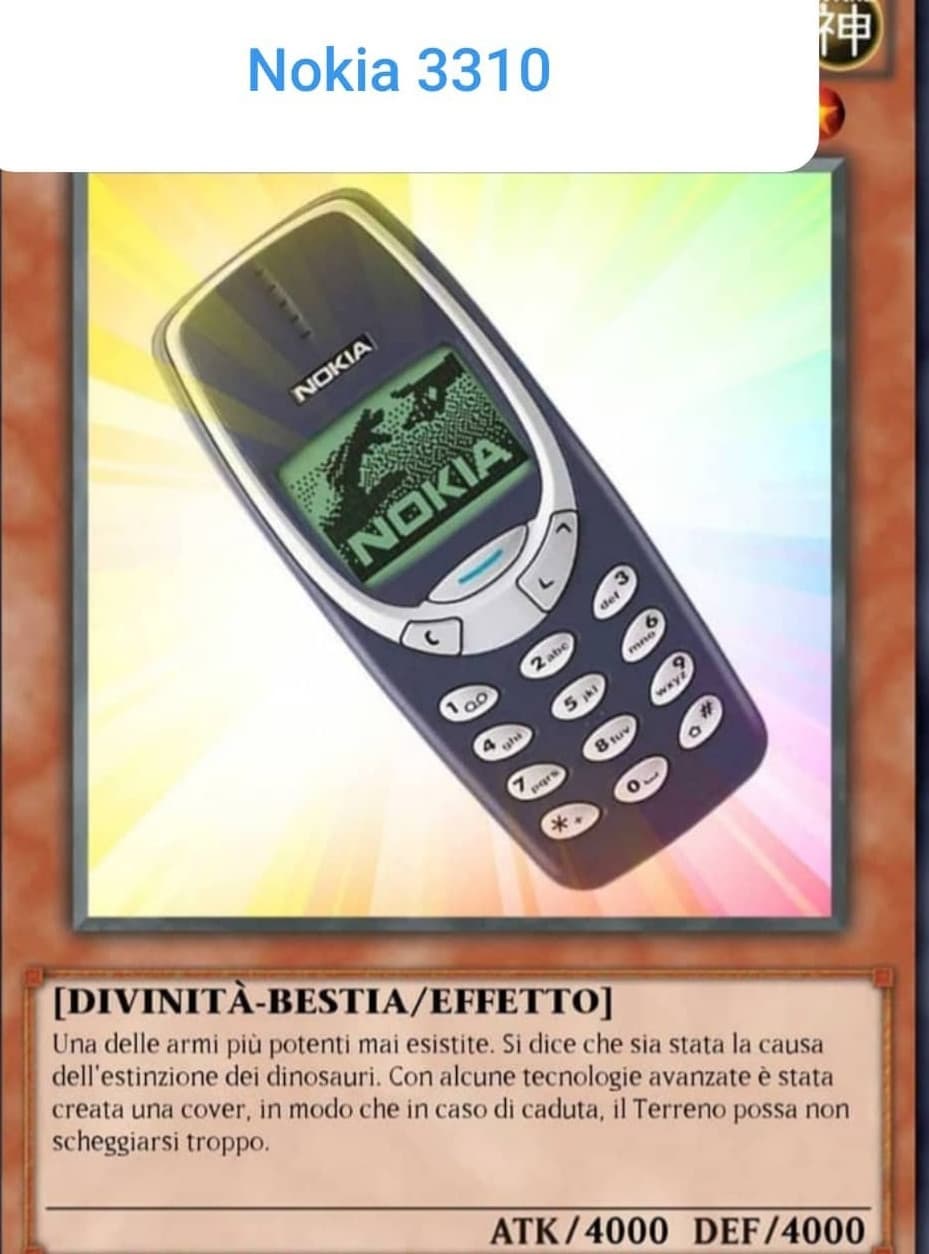 Nokia3310 nelle yugiho?