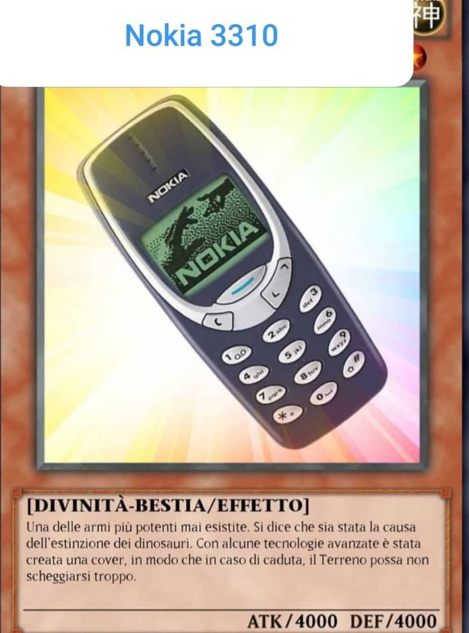 Nokia3310 nelle  yugiho?