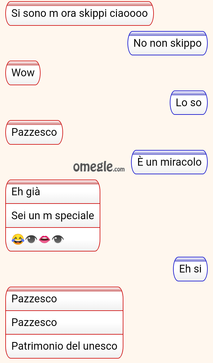 Miracolo su Omegle