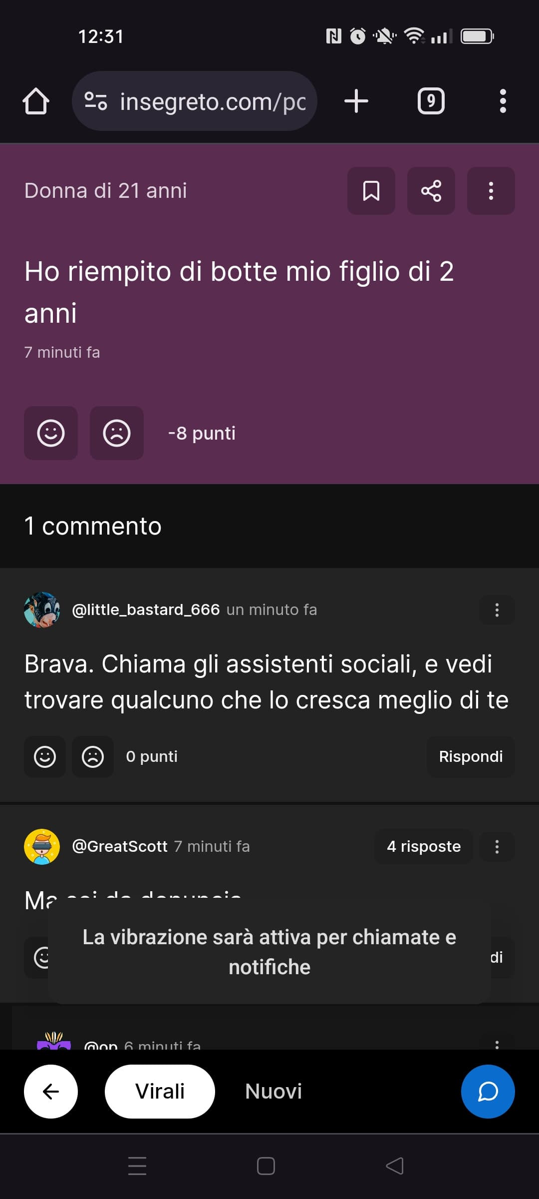 Quando dico che ci vorrebbe una patente, per figliare, intendo per questo.