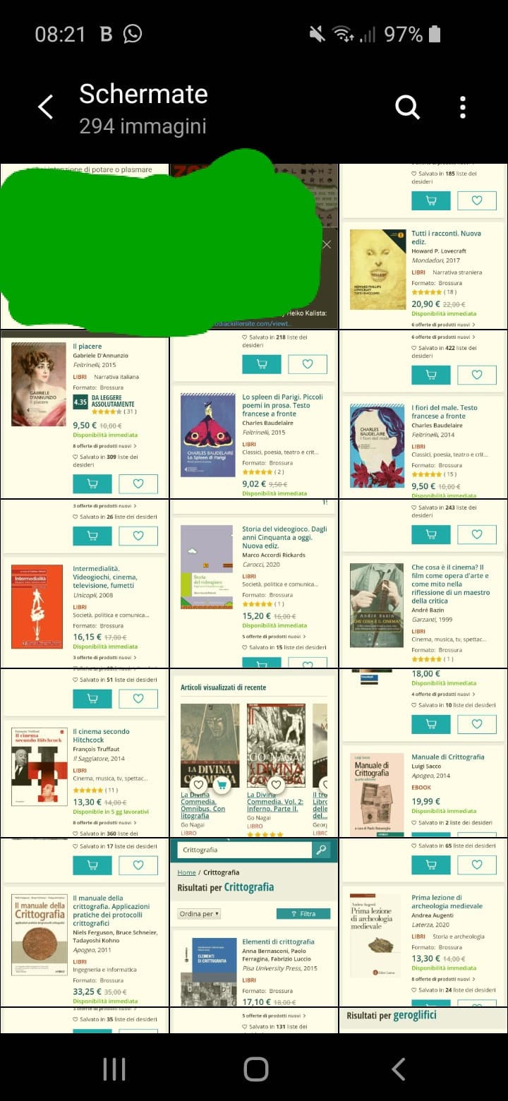 Pochi libri che ho intenzione di prendere