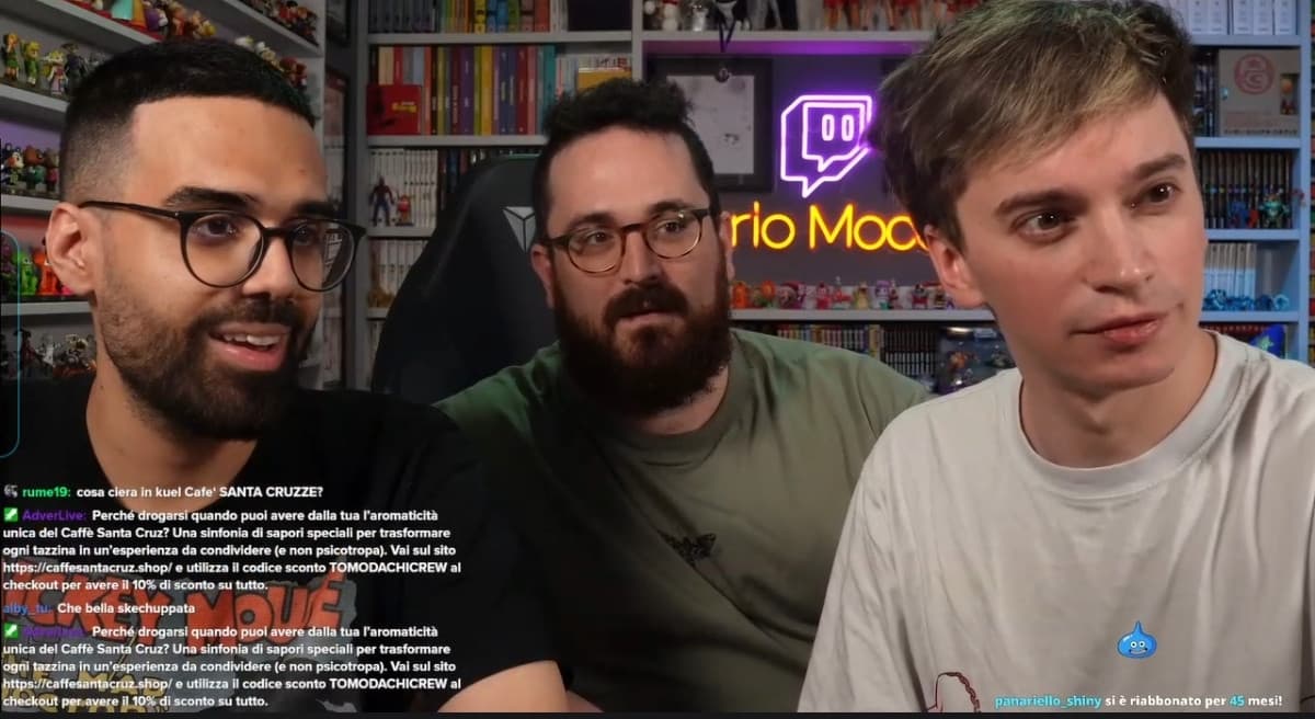 il più grande intrattenitore di twitch italia a destra e altri due individui a sinistra boooh chi sono?