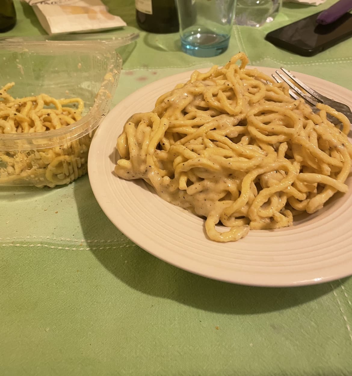 Oggi 800 grammi di cacio e pepe 