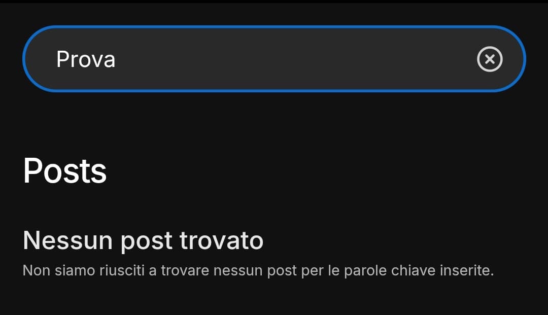 A quanto pare la ricerca di Insegreto ha smesso di funzionare, così a caso