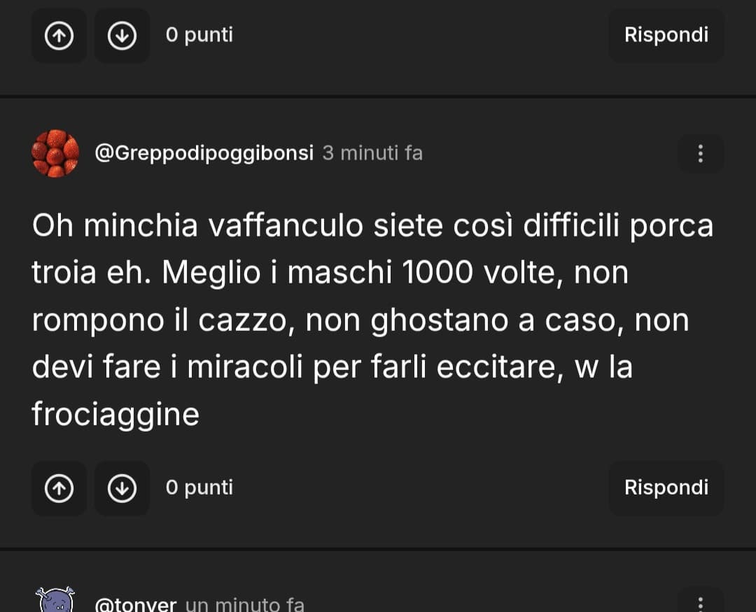 Per darvi un contesto, il segreto diceva "le foto dei cazzi non eccitano"