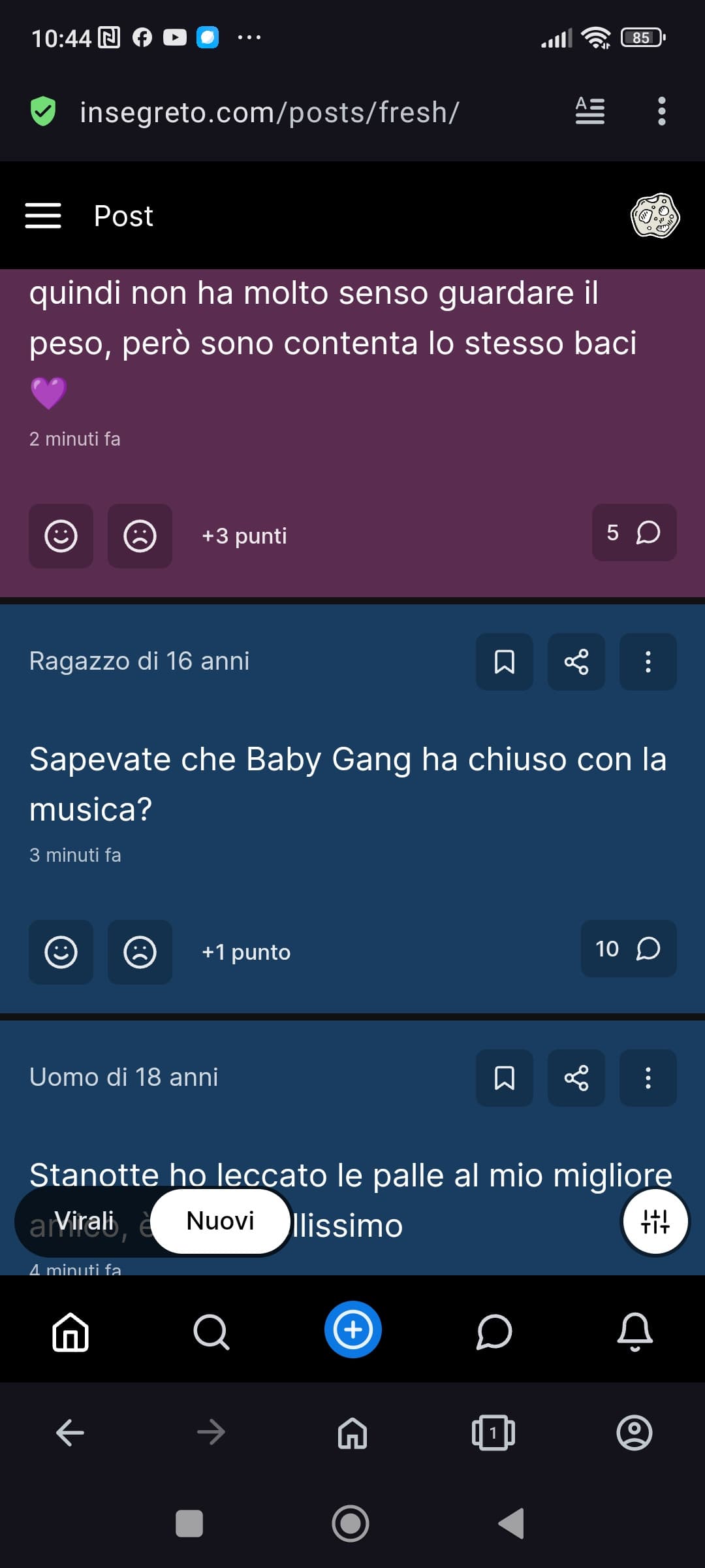 Non sono io questo 16 enne, fa schifo baby gang