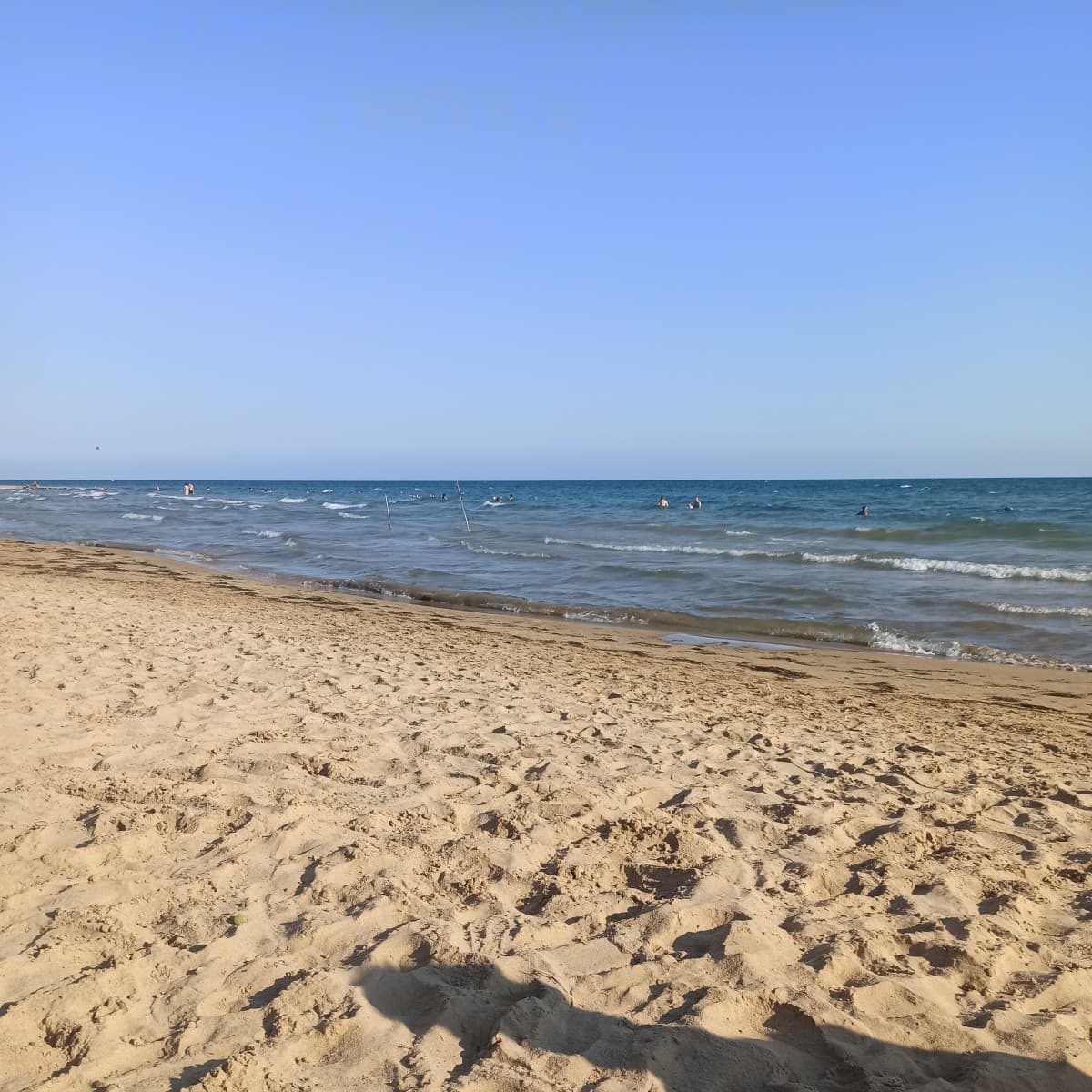 Non penso di essermi mai fatto il bagno in un mare caldo come oggi 