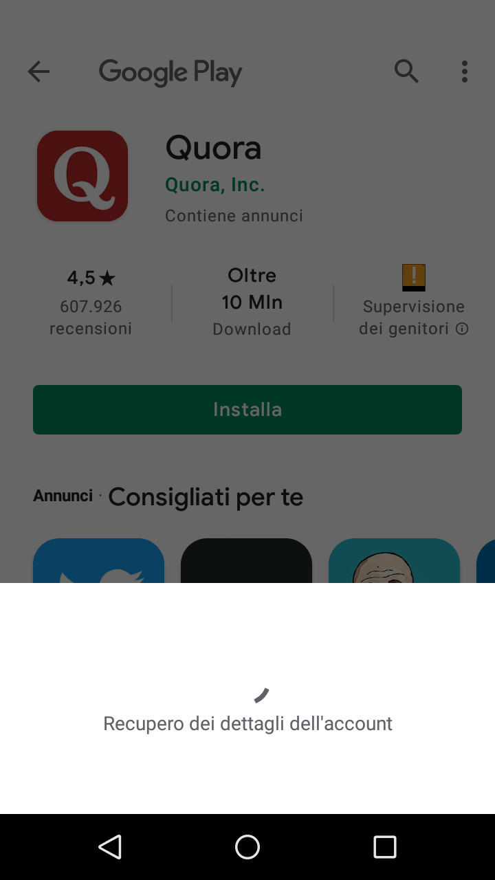 Sto installando Quora... Ora vedo com'è perché mi ha incuriosisce