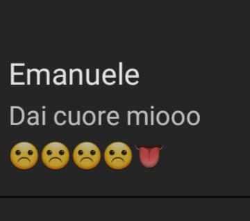 Ora ti blocco cuore mio.