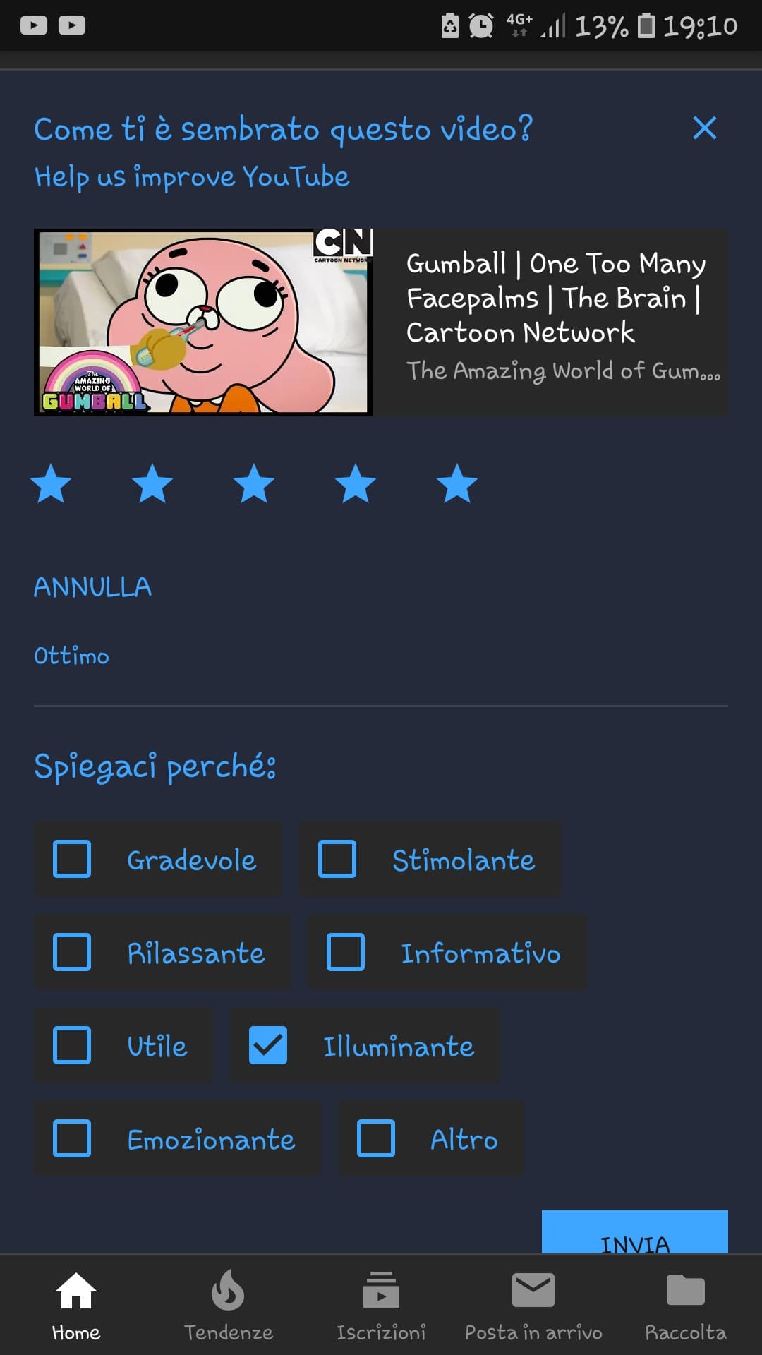 Gumball è sempre illuminante ovviamente