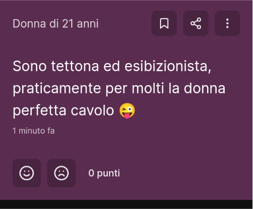 Maschio palese. Poi non parliamo del degrado nei commenti 