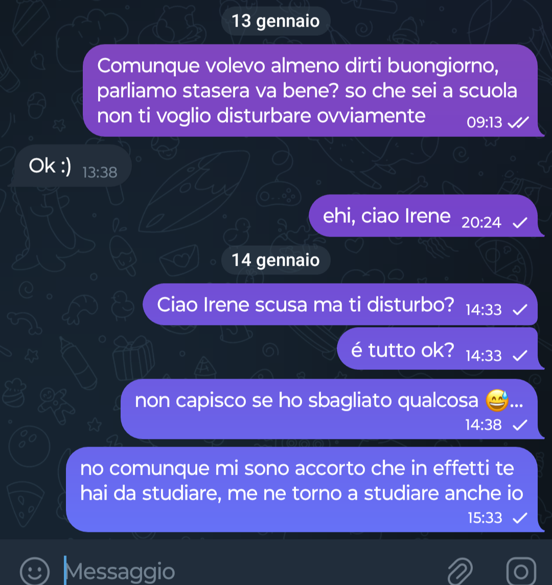 Ragazze mi dite perché questo angelo non