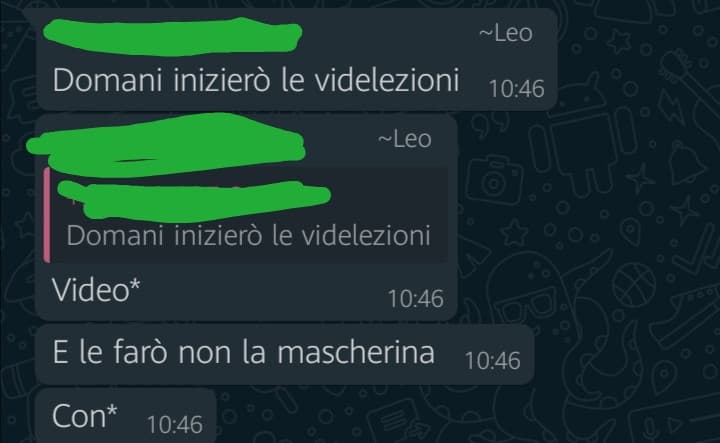 No aspettate, da quando si devono fare con la mascherina? 