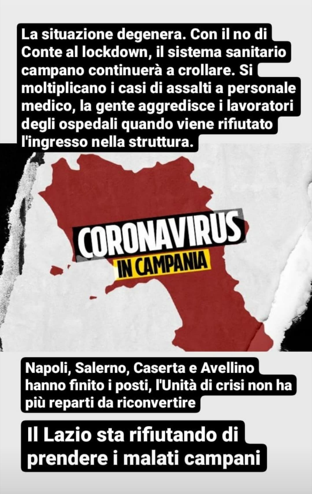 Credo che questo dovrebbe essere già indicativo di quanto non regga la tesi di chi dice di aprire, che tanto non succede nulla e ci vanno di mezzo solo i malati anziani