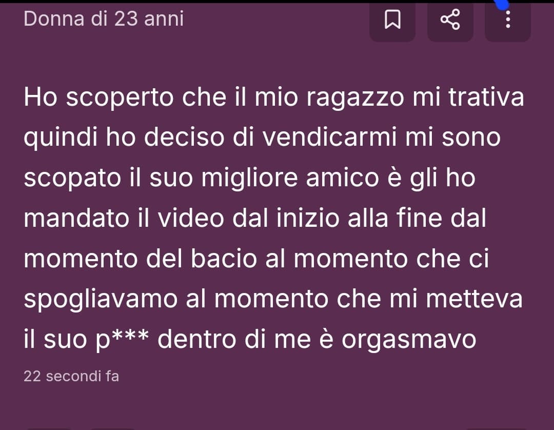 ci sta ma io personalmente non cadrei a questi livelli insomma, un po per la mia dignità un po per me stessa 