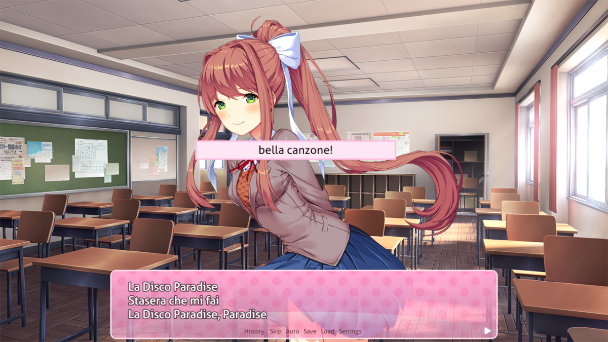 Sto giocando a Doki Doki Literature Club e...