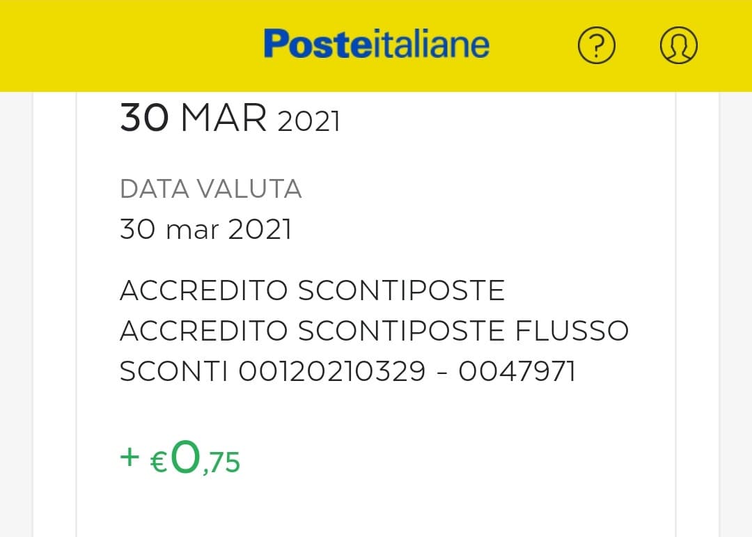 Per caso qualcuno di voi ha attivato il cashback nella vostra Postepay? Penso che nella mia sia attivo