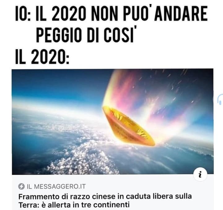 Questo 2020 ce la sta mettendo tutta. 