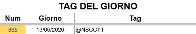 GIORNO 365 IN CUI TAGGO UNA PERSONA A CASO