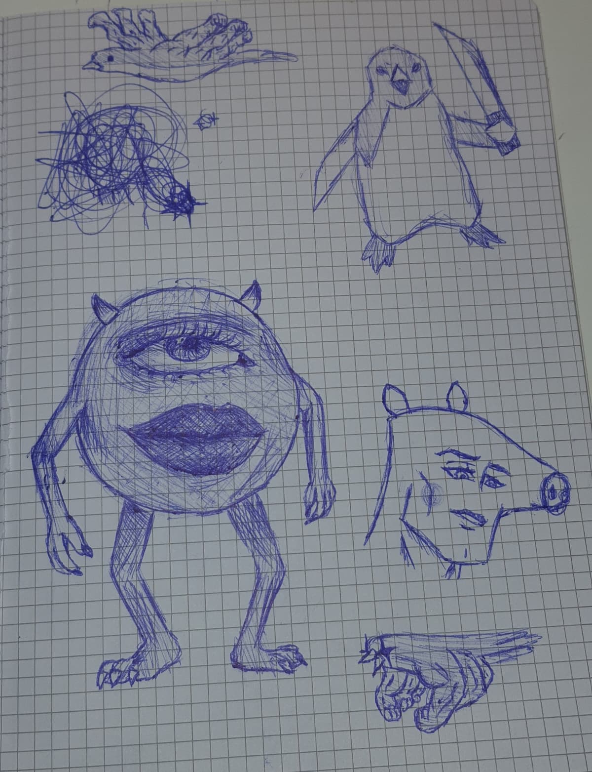 La mia cuginetta mi ha chiesto di disegnarli alcuni personaggi dei cartoni animati
Spoiler ha pianto appena li ha visti