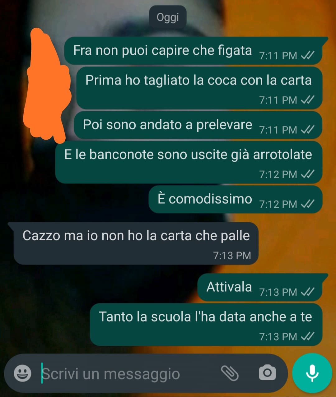 La semplicità con cui ne parliamo ormai non mi stupisce più 